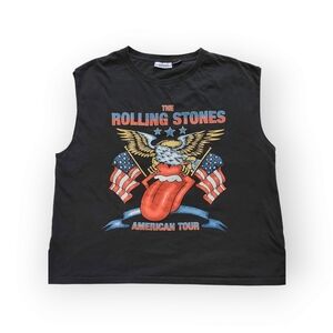 Rolling Stones Black and Red Short Sleeve Tee